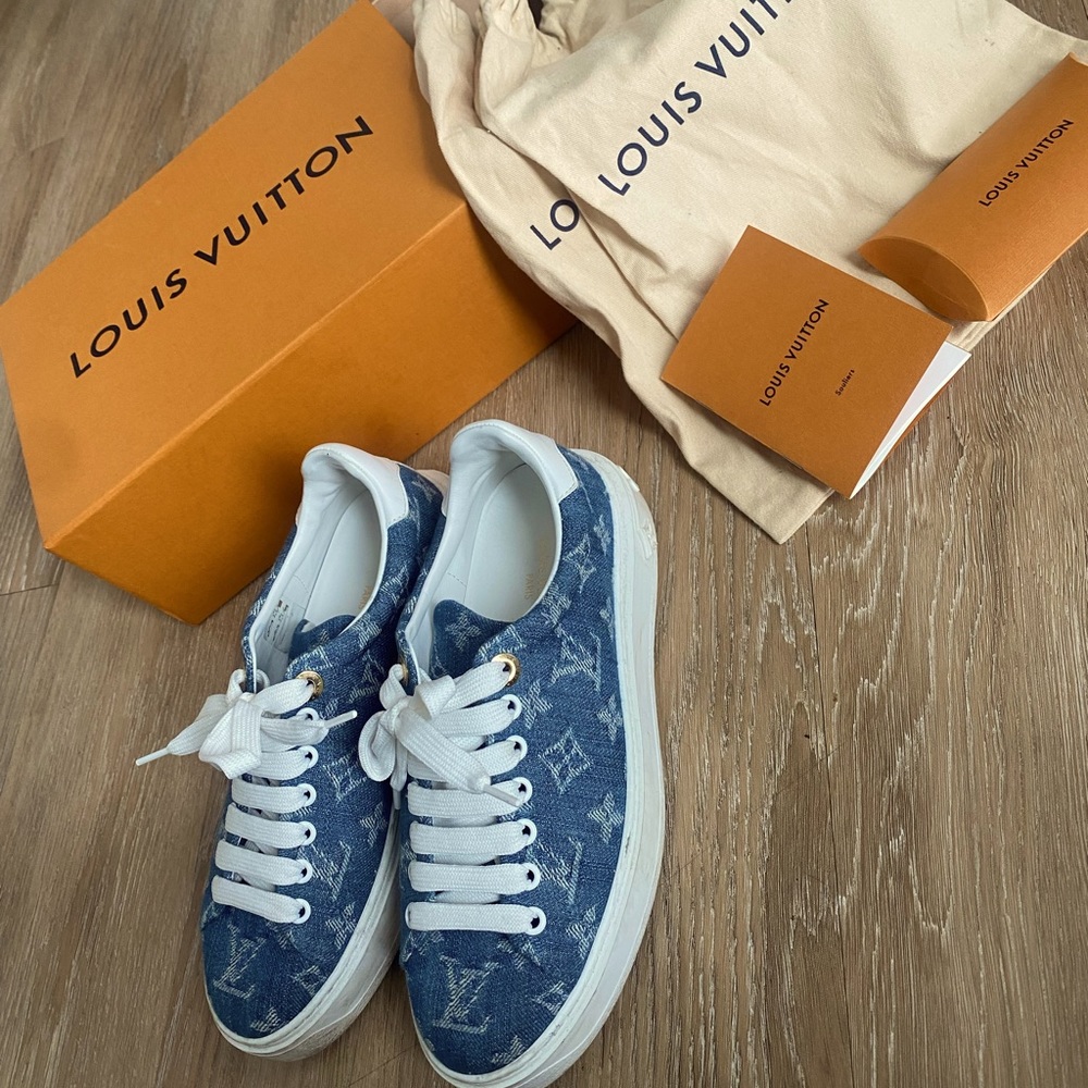 Louis Vuitton Denim Platform Sneaker